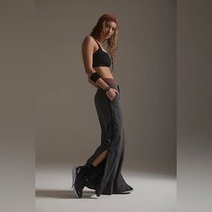 Free People Movement Nova Lined Pants Side Zipper Wide Leg Women's Grey